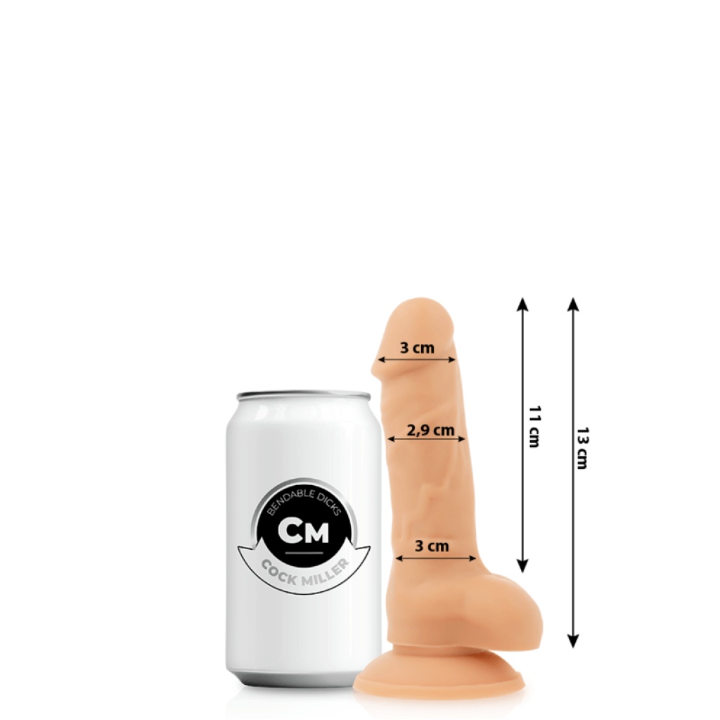 DILDO COCKSIL ARTICOLABILE IN SILICONE DENSIT  13 CM – COCK MILLER
