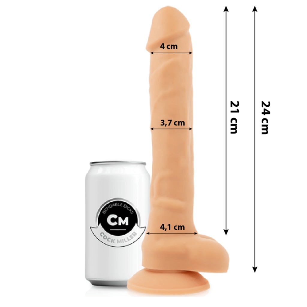 DILDO COCKSIL ARTICOLABILE IN SILICONE DENSIT 24 CM – COCK MILLER