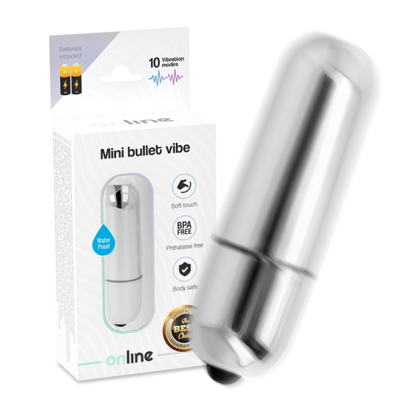 MINI VIBRATORE ARGENTO - ONLINE - immagine 2