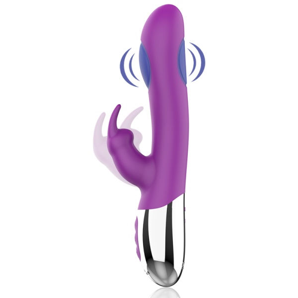 VIBRATORE RABBIT COMBI DOUBLE TAPPING - FUN FUNCTION - immagine 3