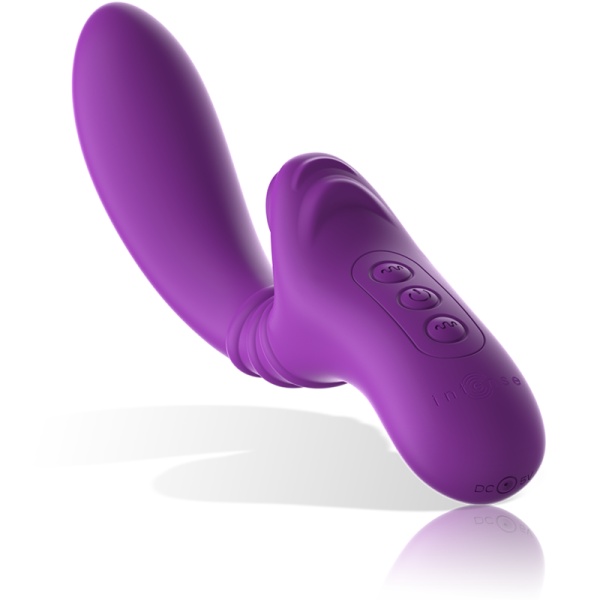 VIBRATORE RABBIT FLESSIBILE HARRY CON LINGUA VIOLA - INTENSE - immagine 5