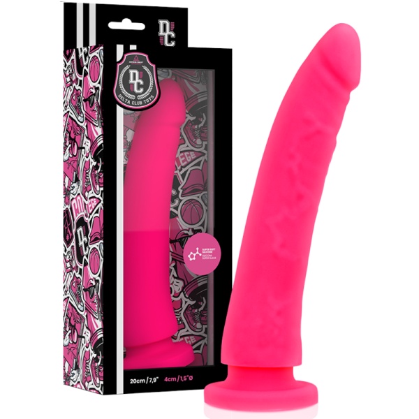 DILDO IN SILICONE MEDICO ROSA  20 CM -O- 4 CM - DELTA CLUB - immagine 3