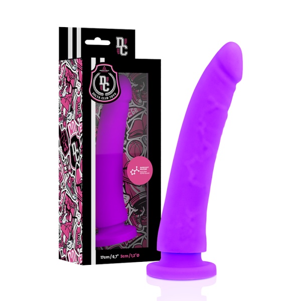 STRAP ON CINTURA + DILDO SILICONE VIOLA 17 CM -O- 3 CM - DELTA CLUB - immagine 3