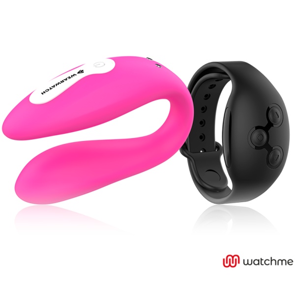 VIBRATORE PER COPPIA E TELECOMANDO CON TECNOLOGIA WATCHME FUCSIA/NERO - WEARWATCH - immagine 3