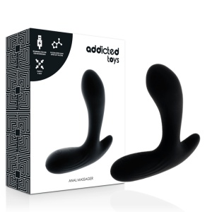 Massaggiatore anale maschile con vibrazione nero - Addicted Toys