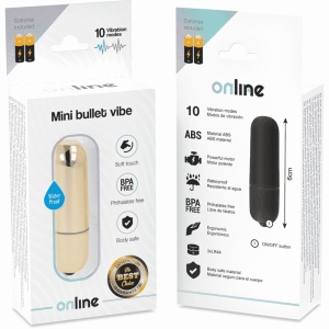 Mini vibratore dorato - Online