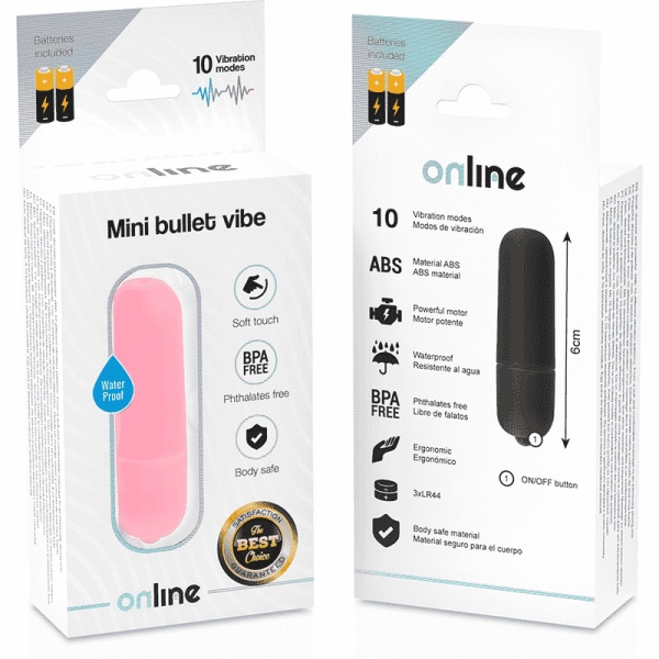 Mini vibratore rosa - Online