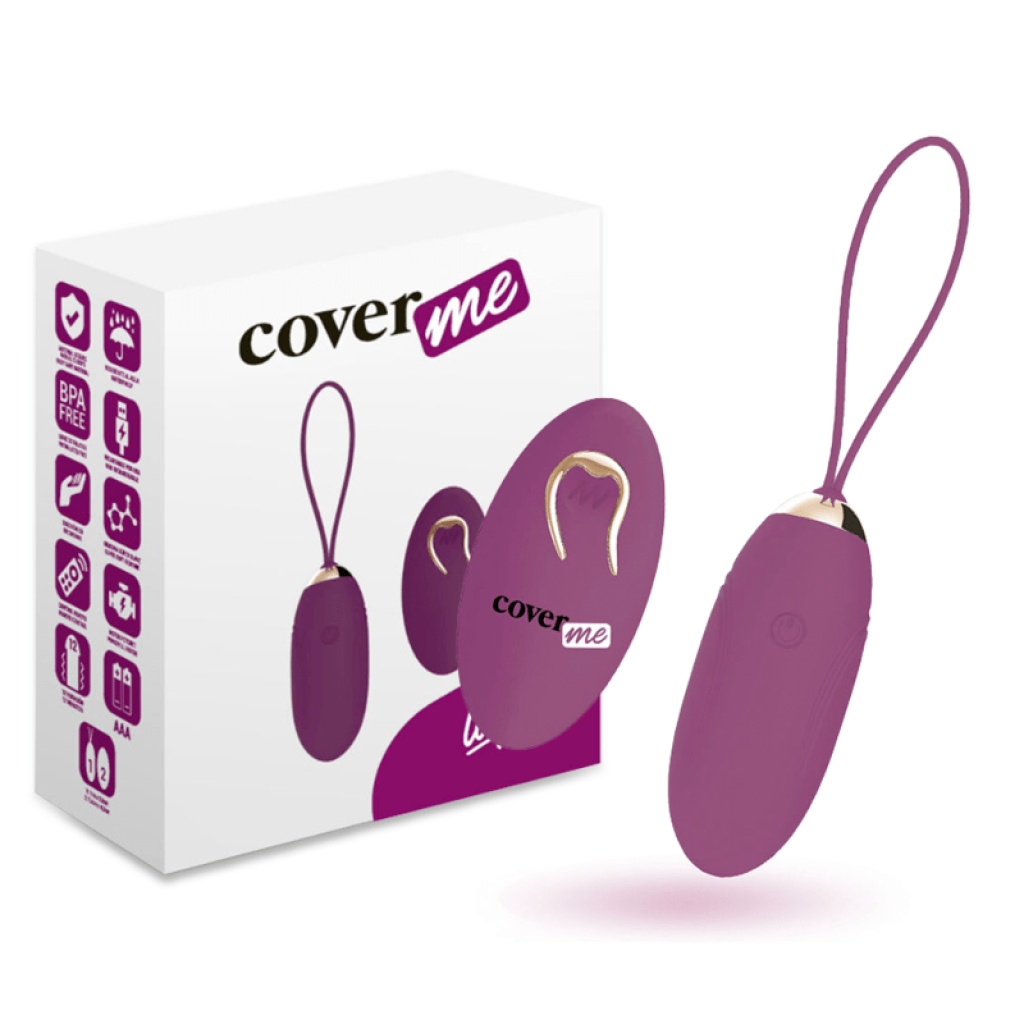 OVETTO VIBRANTE CON TELECOMANDO LAPI LILLA – COVERME