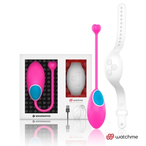 Ovetto vibrante e telecomando tecnologia Watchme fucsia/bianco - Wearwatch