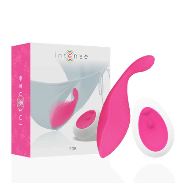 Stimolatore clitoride con controllo remoto Rob Pantie rosa - Intense