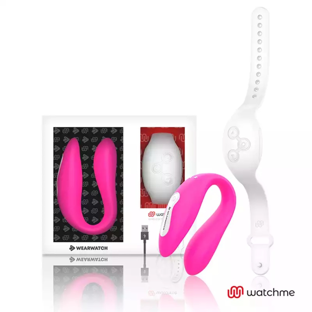 VIBRATORE PER COPPIA E TELECOMANDO CON TECNOLOGIA WATCHME FUCSIA/BIANCO- WEARWATCH