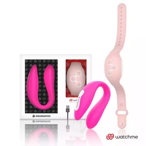 Vibratore per coppia e telecomando Watchme fucsia/rosa - Wearwatch