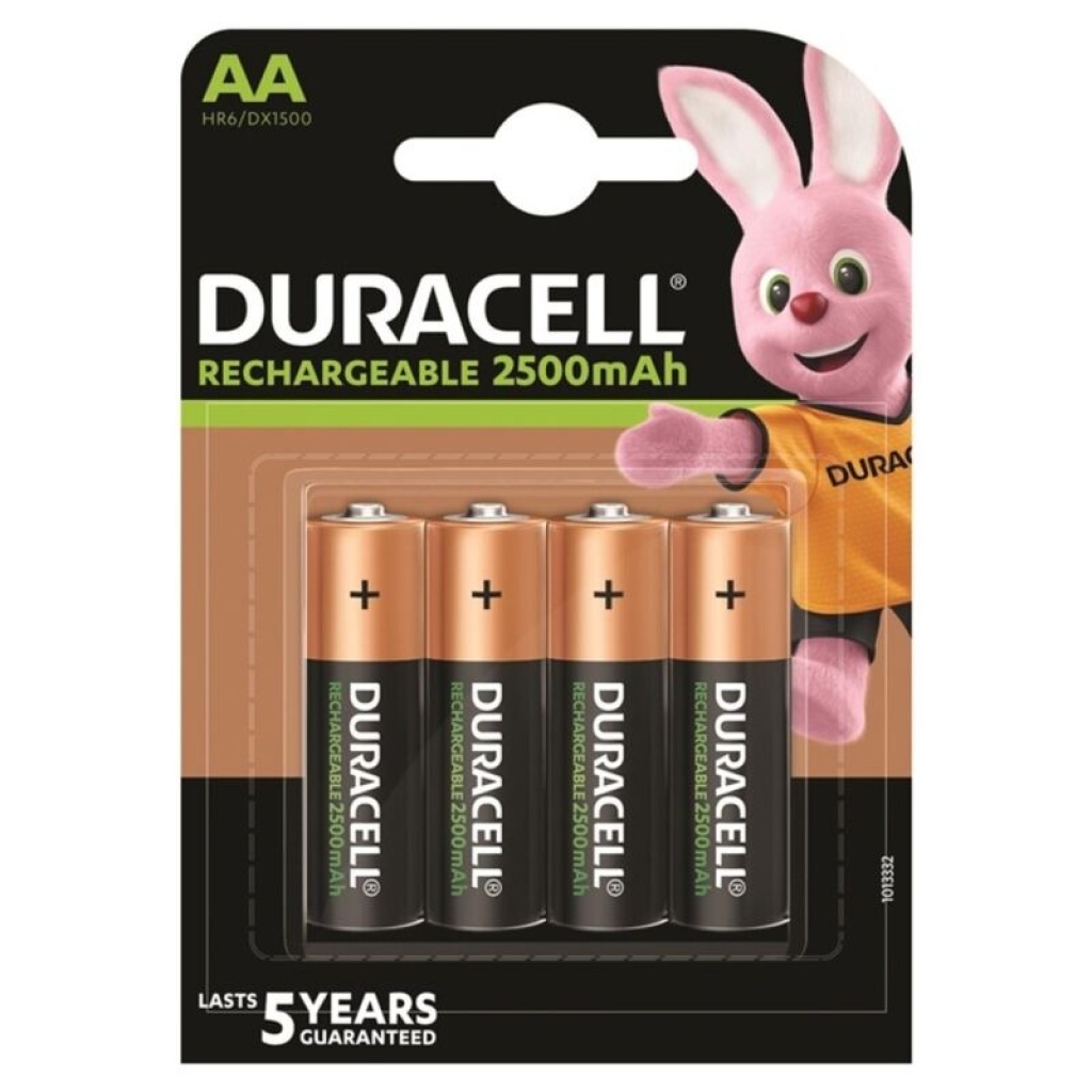 DURACELL – BATTERIA RICARICABILE HR6 AA 2500mAh 4 UNIT