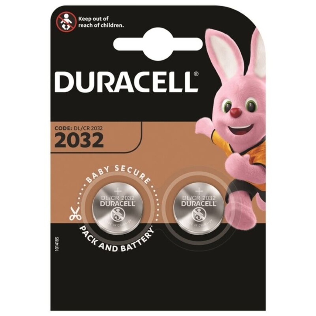 DURACELL – BATTERIA BOTTONE LITIO CR2032 3V 2 UNIT