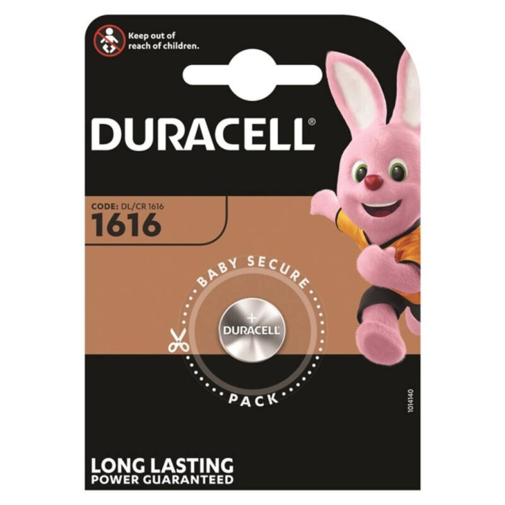 DURACELL – BATTERIA BOTTONE LITIO CR1616 3V 1 UNIT