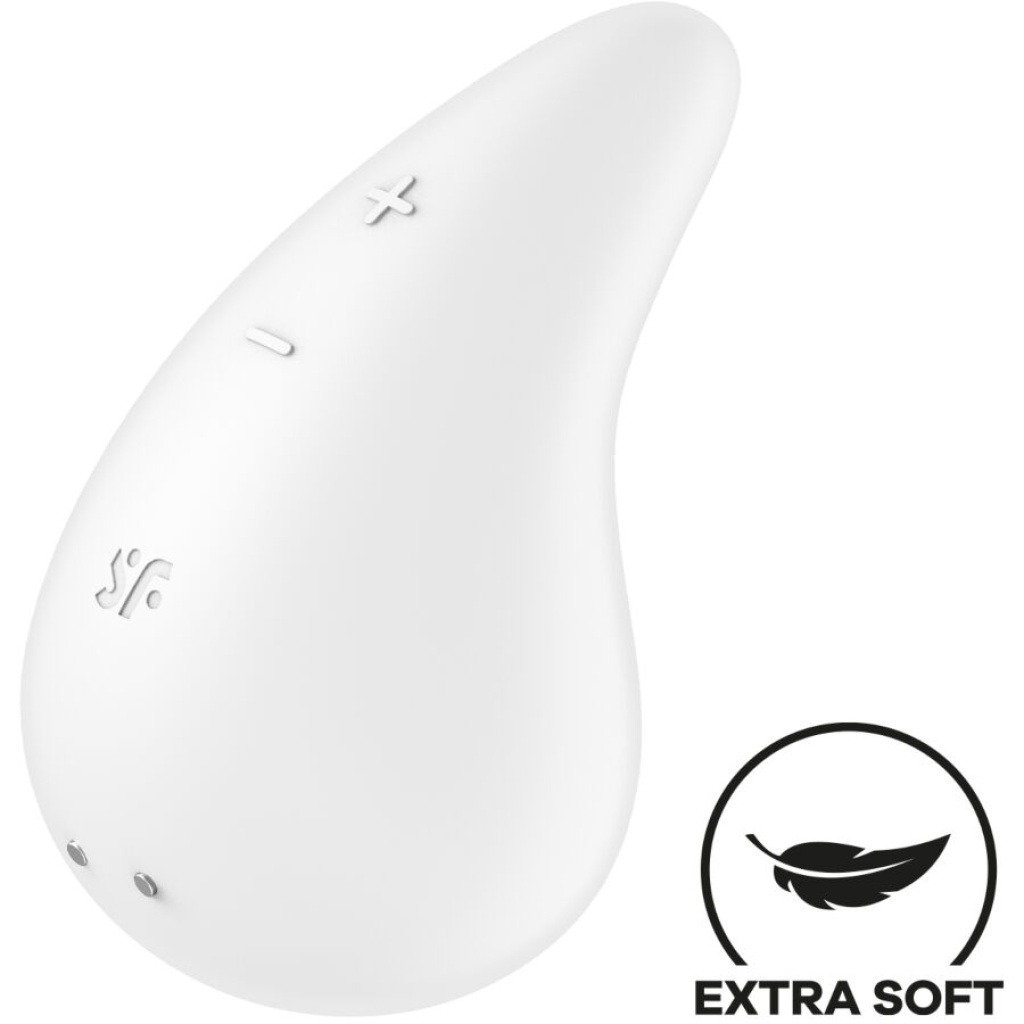 SATISFYER – VIBRATORE GOCCIA DI RUGIADA LAY-ON BIANCO