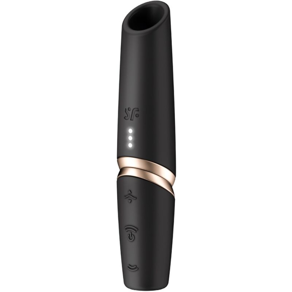 SATISFYER – STIMOLATORE PERFETTO KISS WAVE PER CLITORIDE NERO / ORO