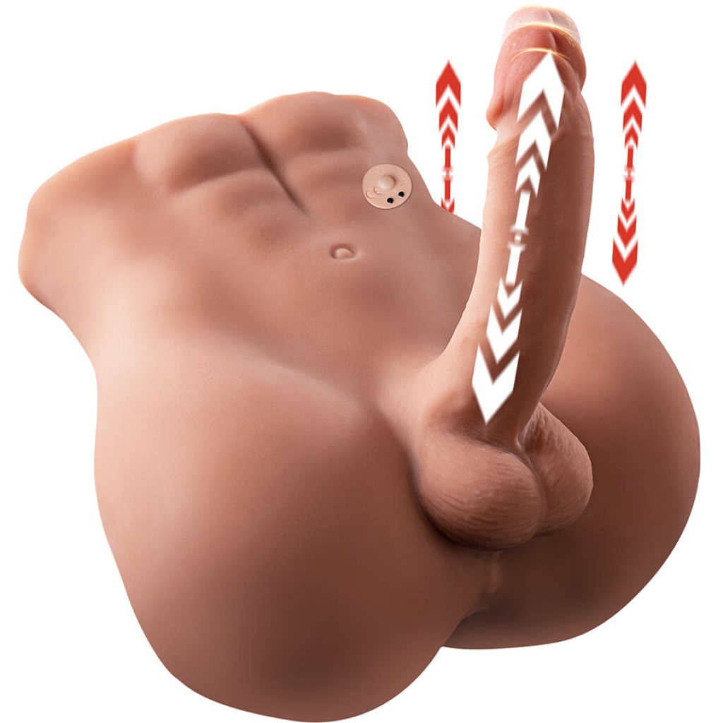 XISE – BERTLETT DILDO ASS REALISTICO DILDO E ANO MASTURBATORE POSIZIONE FRONTALE CON SPINTA 18 CM