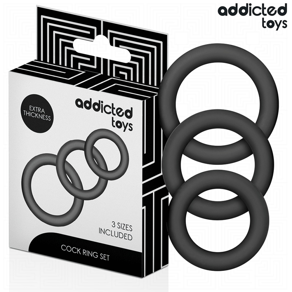 ADDICTED TOYS – SET DI ANELLI IN SILICONE MODELLO 1