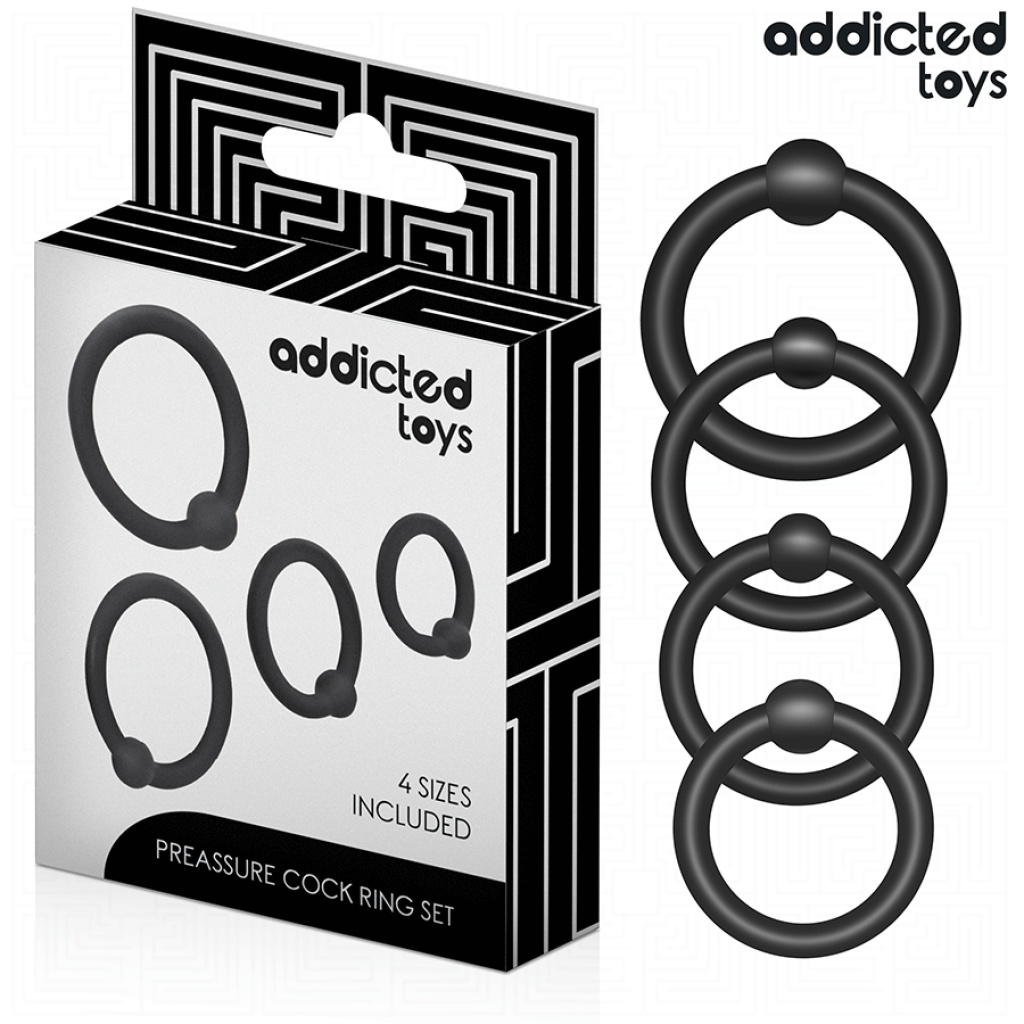 ADDICTED TOYS – SET DI ANELLI IN SILICONE A PRESSIONE