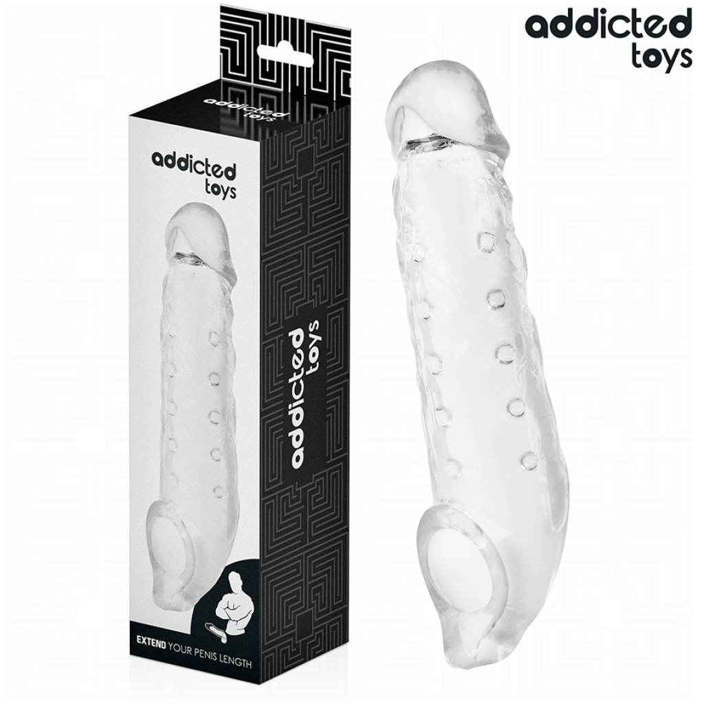 ADDICTED TOYS – GUAINA PER PENE TRASPARENTE TAGLIA M 27 CM