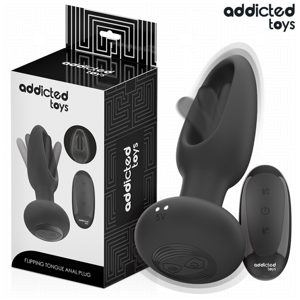 ADDICTED TOYS – PLUG ANALE CON LINGUA VIBRANTE E TELECOMANDO