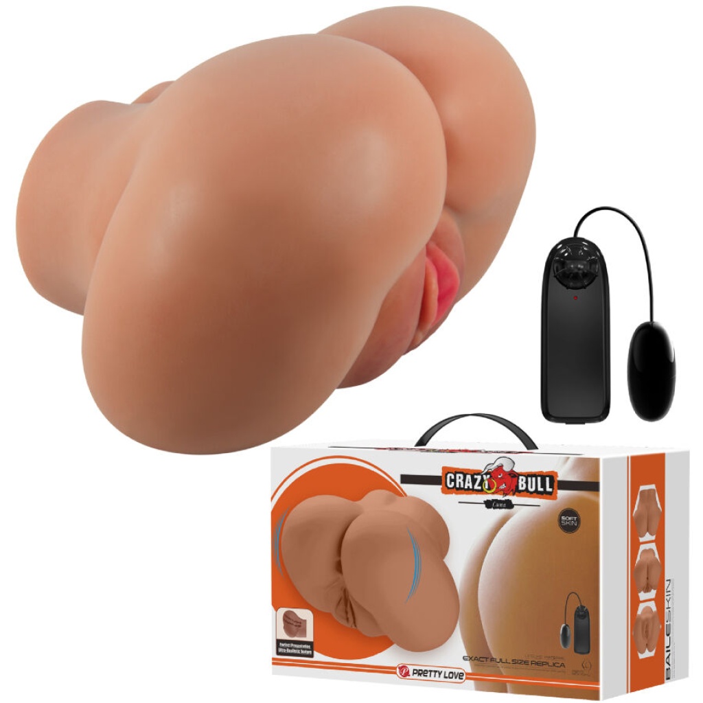 CRAZY BULL – VIBRATORE LUNA CON VAGINA REALISTICA E CONTROLLO ANO REMOTO