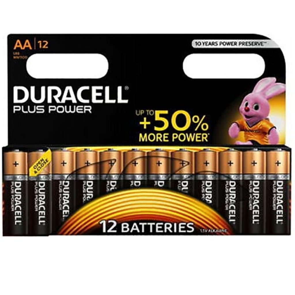 DURACELL – BATTERIA PLUS POWER AA LR6 12 UNIT
