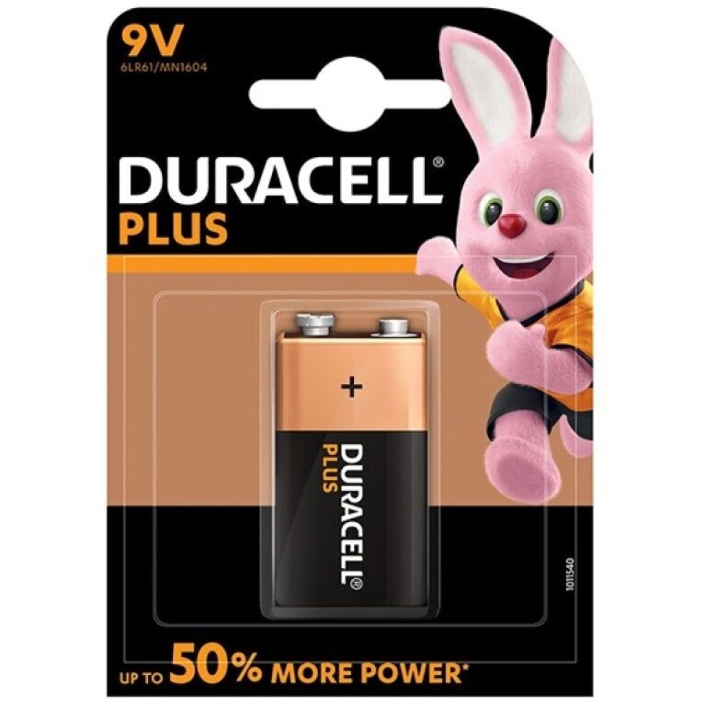 DURACELL – BATTERIA PLUS POWER 9V LR61 1UNIT