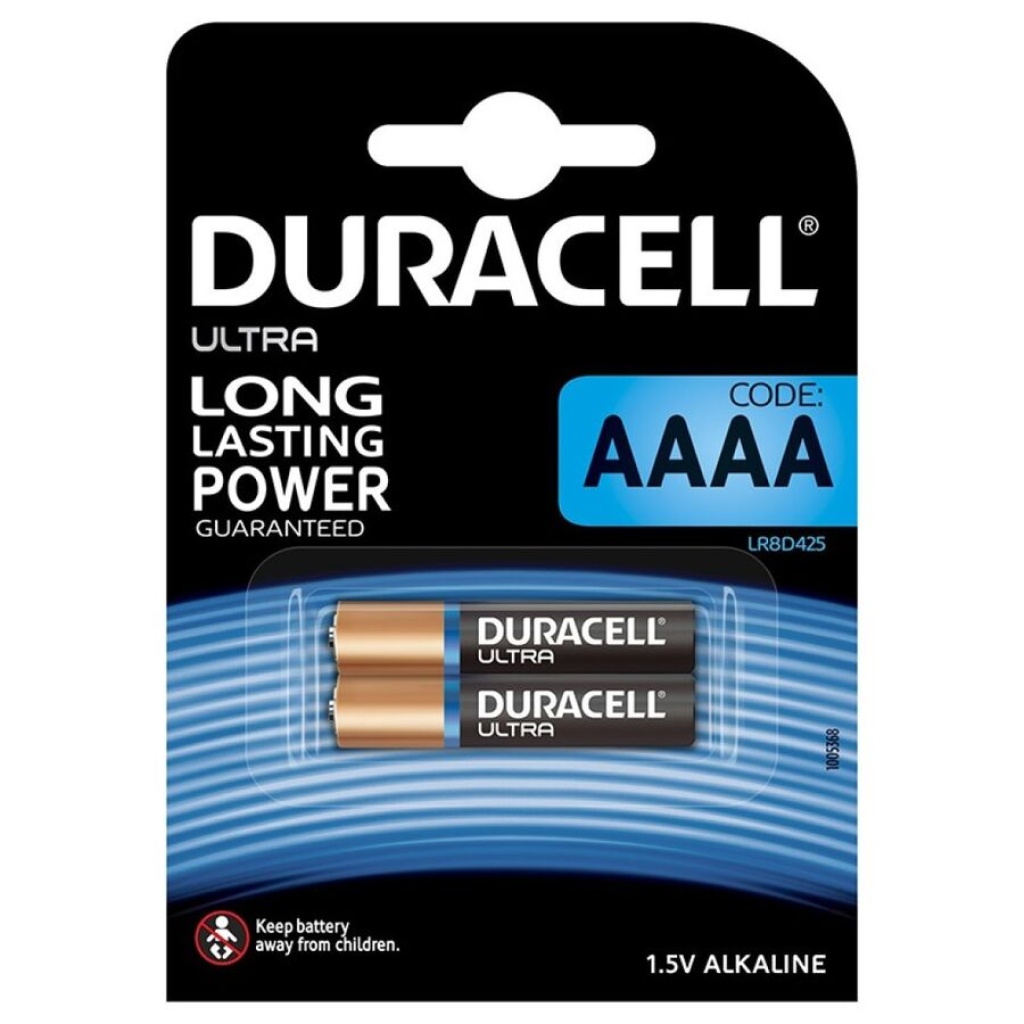 DURACELL – BATTERIA ULTRA POWER ALCALINA AAAA MX2500 1,5V 2 UNIT